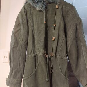 Jordan Keith Vintage Leather/Fur Jacket